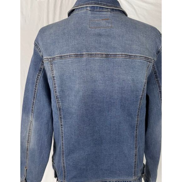 Time and Tru XXXL Size 22 Womens Blue Denim Button Front Jean Jacket - Picture 10 of 11